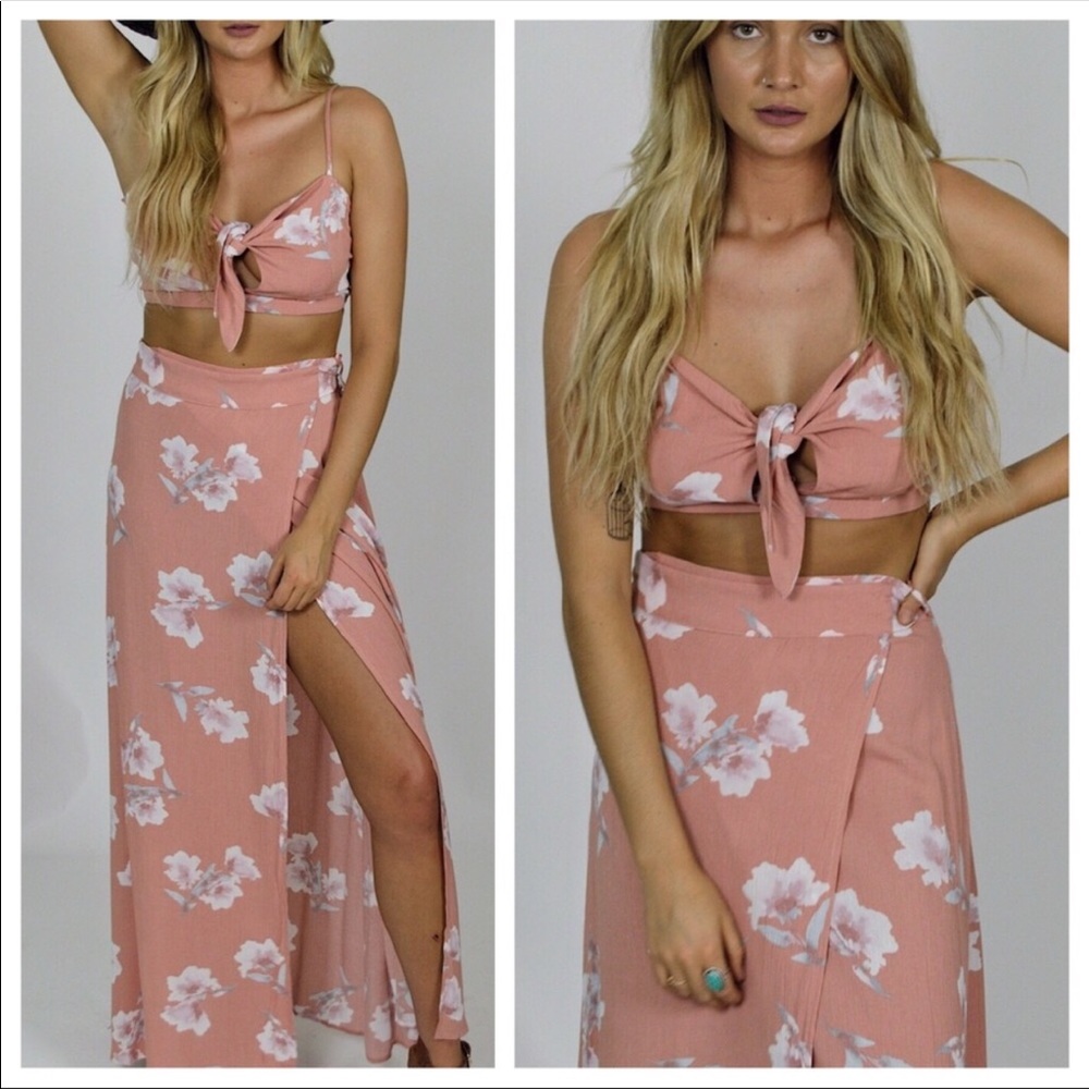 Floral Maxi Skirt Set - Picture 2 of 6
